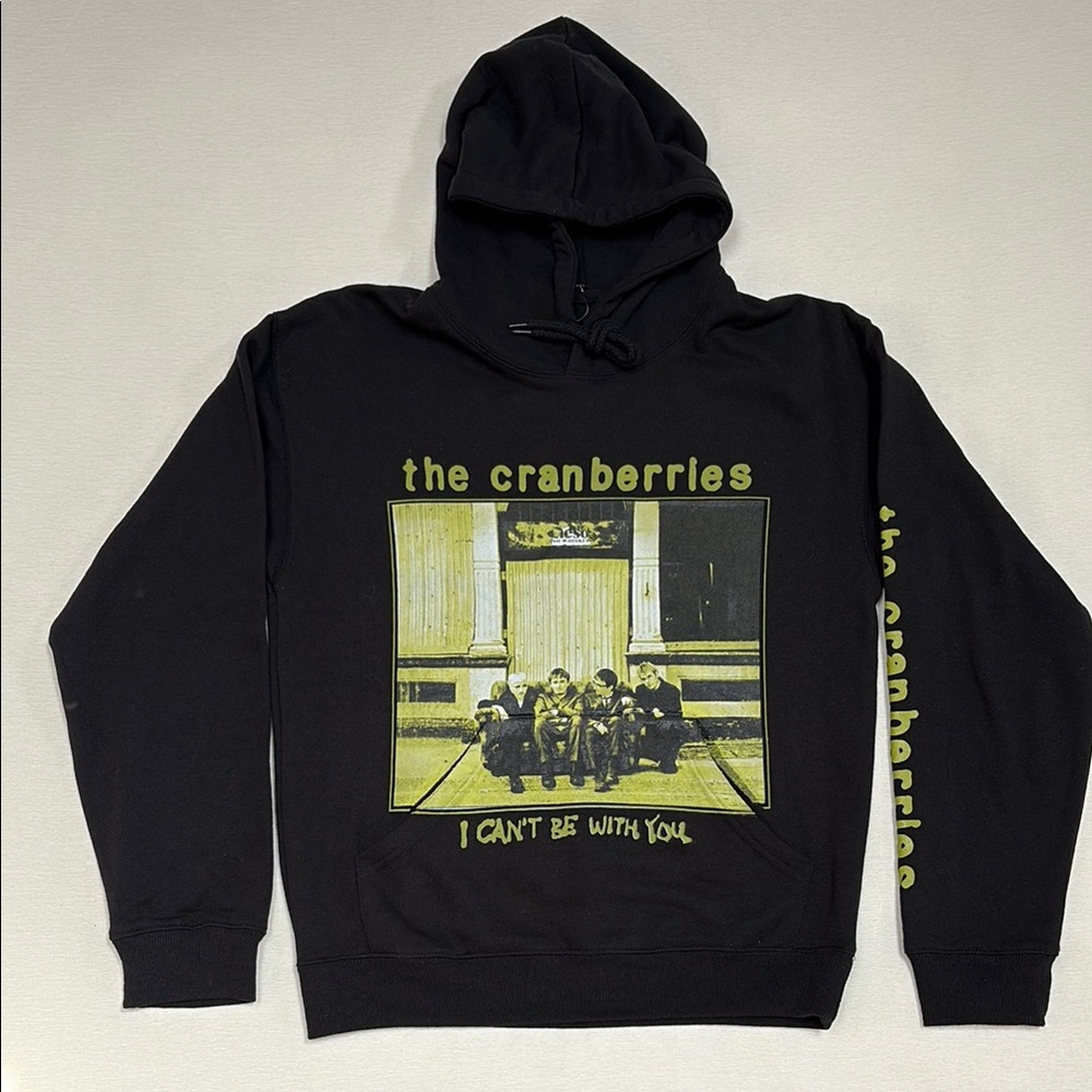 The Cranberries photo hoodie with inside fleece.